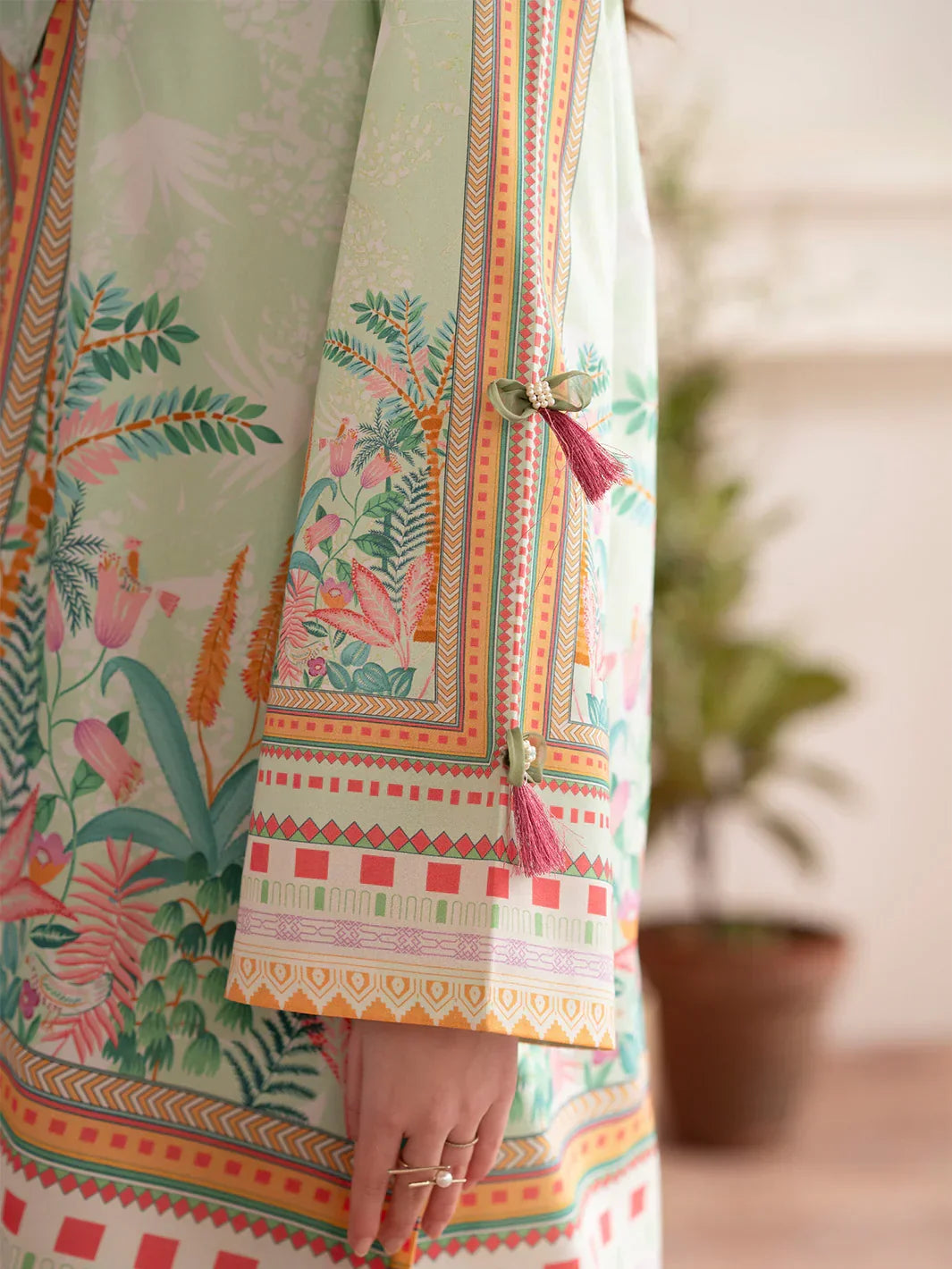 MAHNUR Digital Printed Co-Ords Set (Shirt & Trouser)