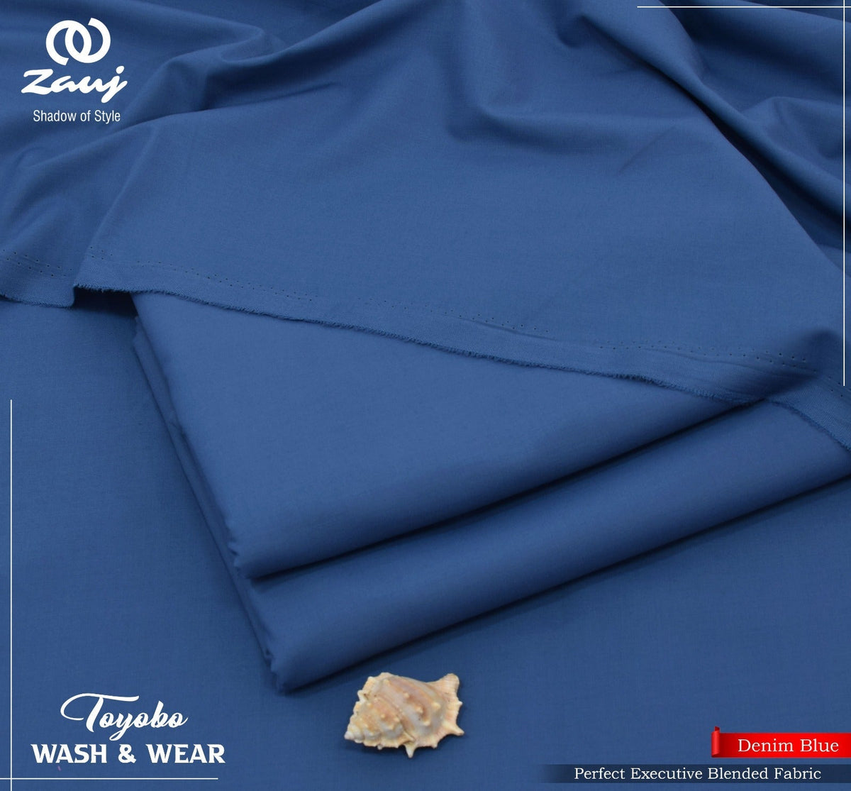 TOYOBO WASH & WEAR – Denim Blue
