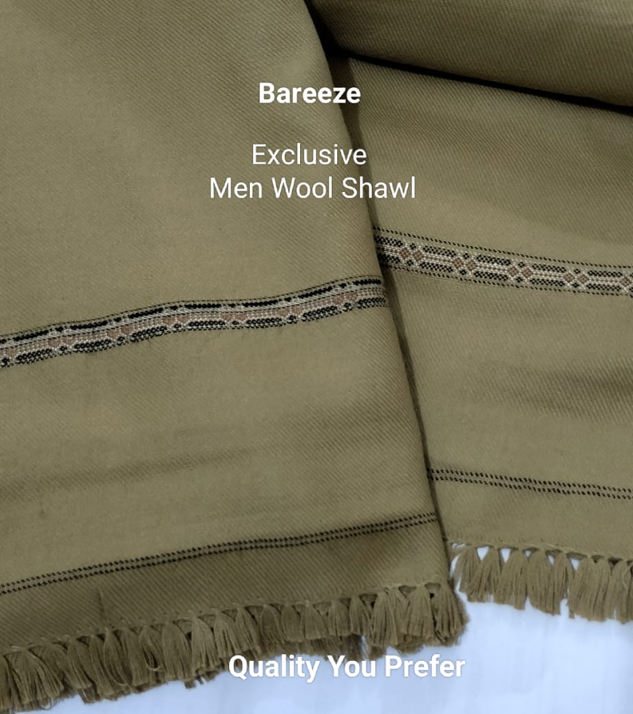 Bareeze Gents Wool Shawl – Skin