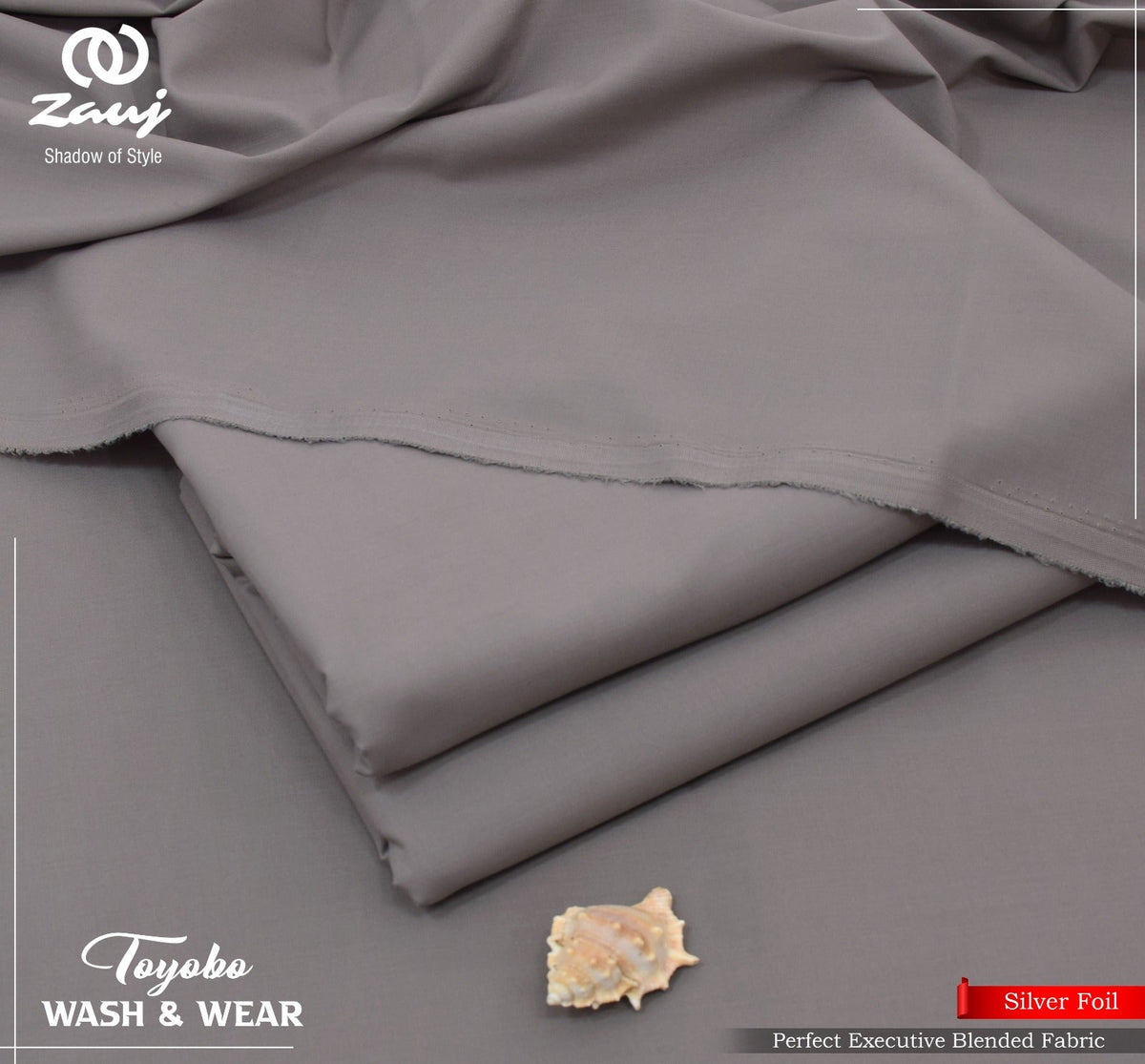 TOYOBO WASH & WEAR – Silver Foil