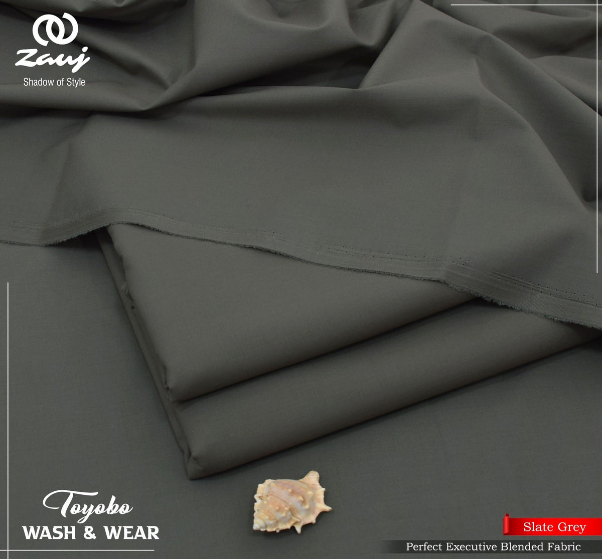 TOYOBO WASH & WEAR – Slate Grey