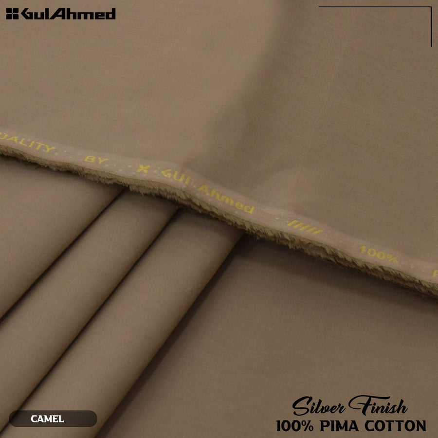 Gul Ahmed Silver Finish Cotton (Camel)
