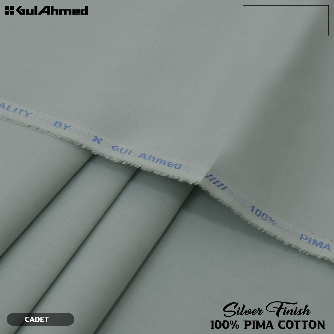 Gul Ahmed Silver Finish Cotton (Cadet)
