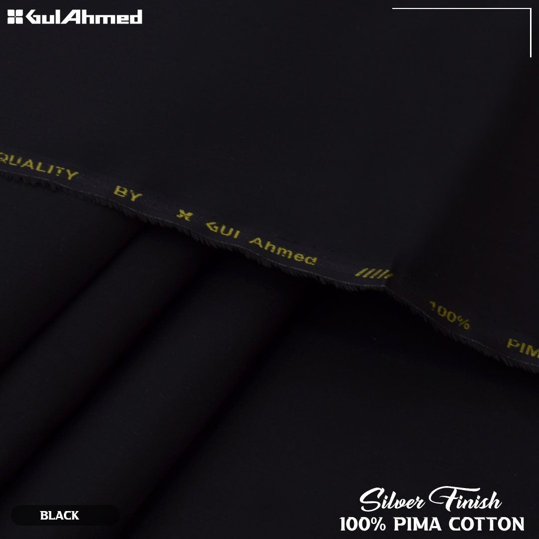 Gul Ahmed Silver Finish Cotton (Black)