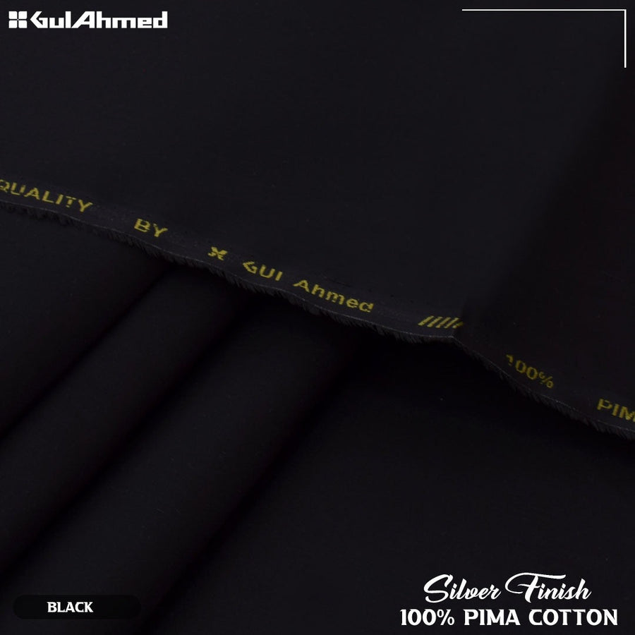 Gul Ahmed Silver Finish Cotton (Black)