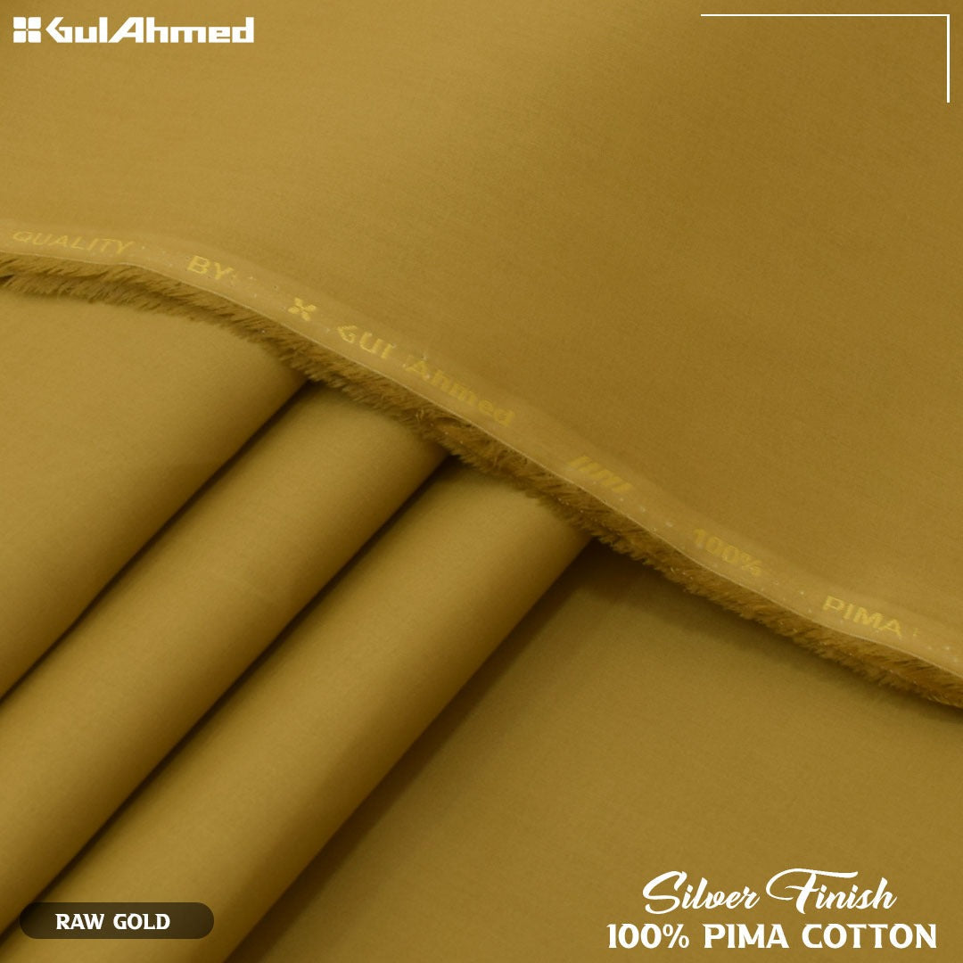 Gul Ahmed Silver Finish Cotton (Raw Gold)