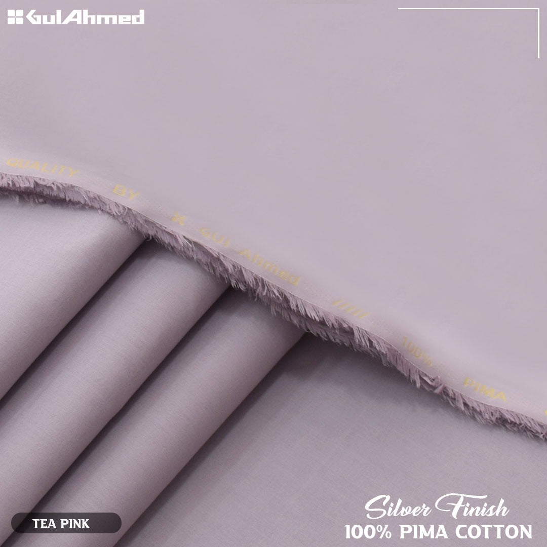 Gul Ahmed Silver Finish Cotton (Tea Pink)