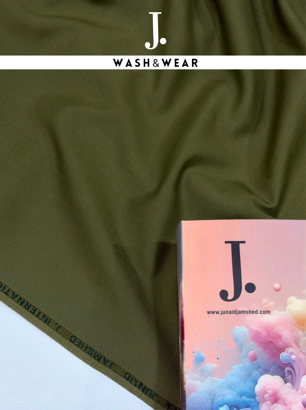 J. Junaid Jamshed Wash & Wear Unstitched C-010