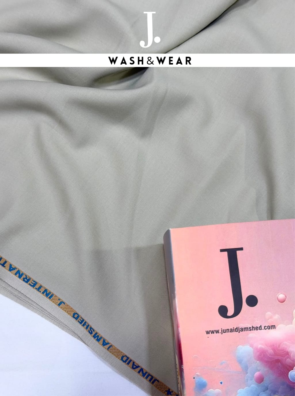 J. Junaid Jamshed Wash & Wear Unstitched C-007
