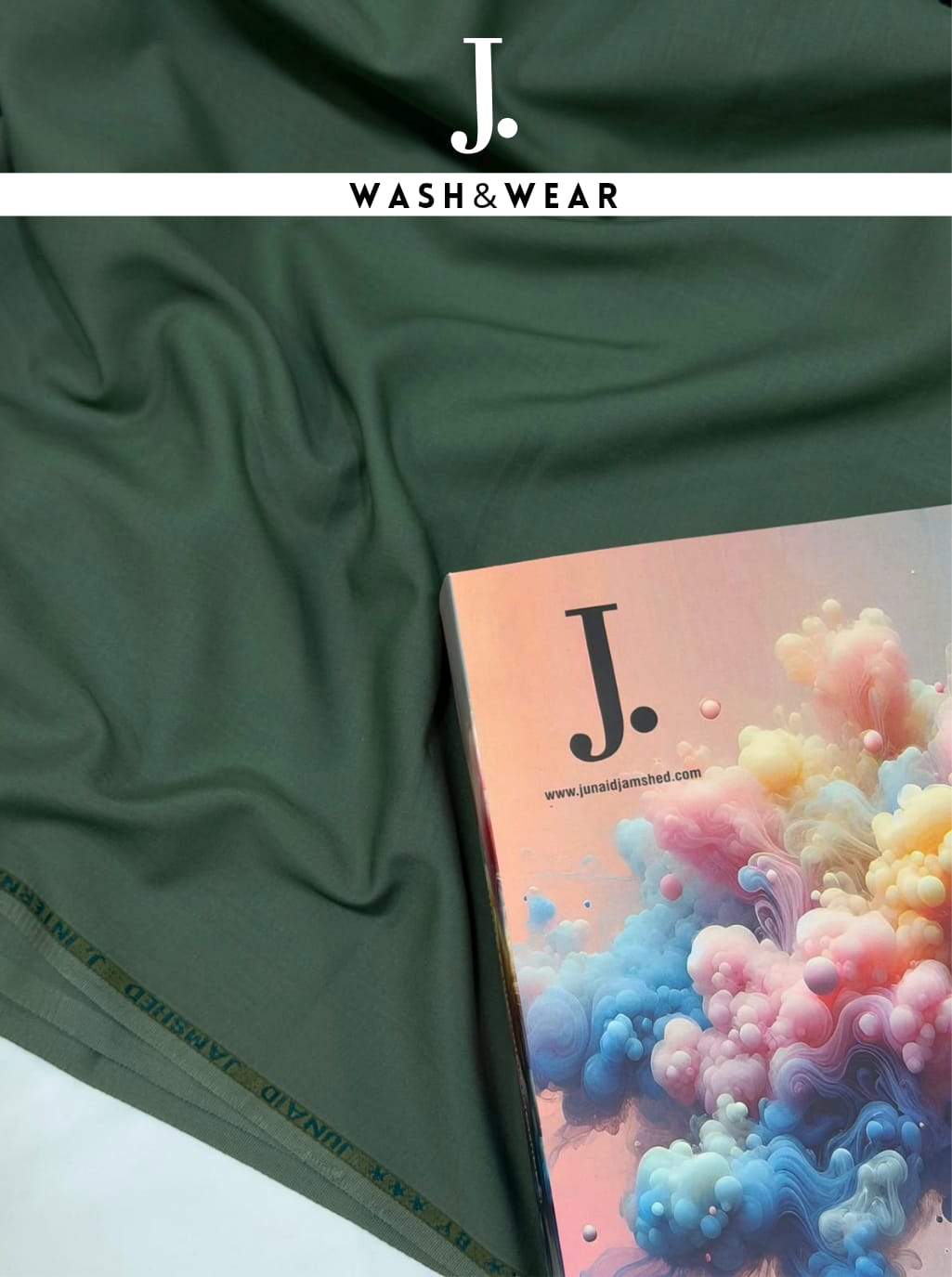J. Junaid Jamshed Wash & Wear Unstitched C-006