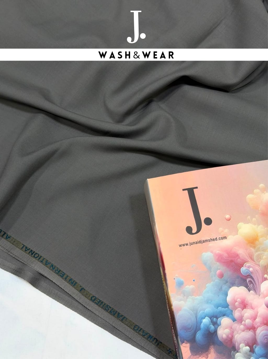 J. Junaid Jamshed Wash & Wear Unstitched C-005