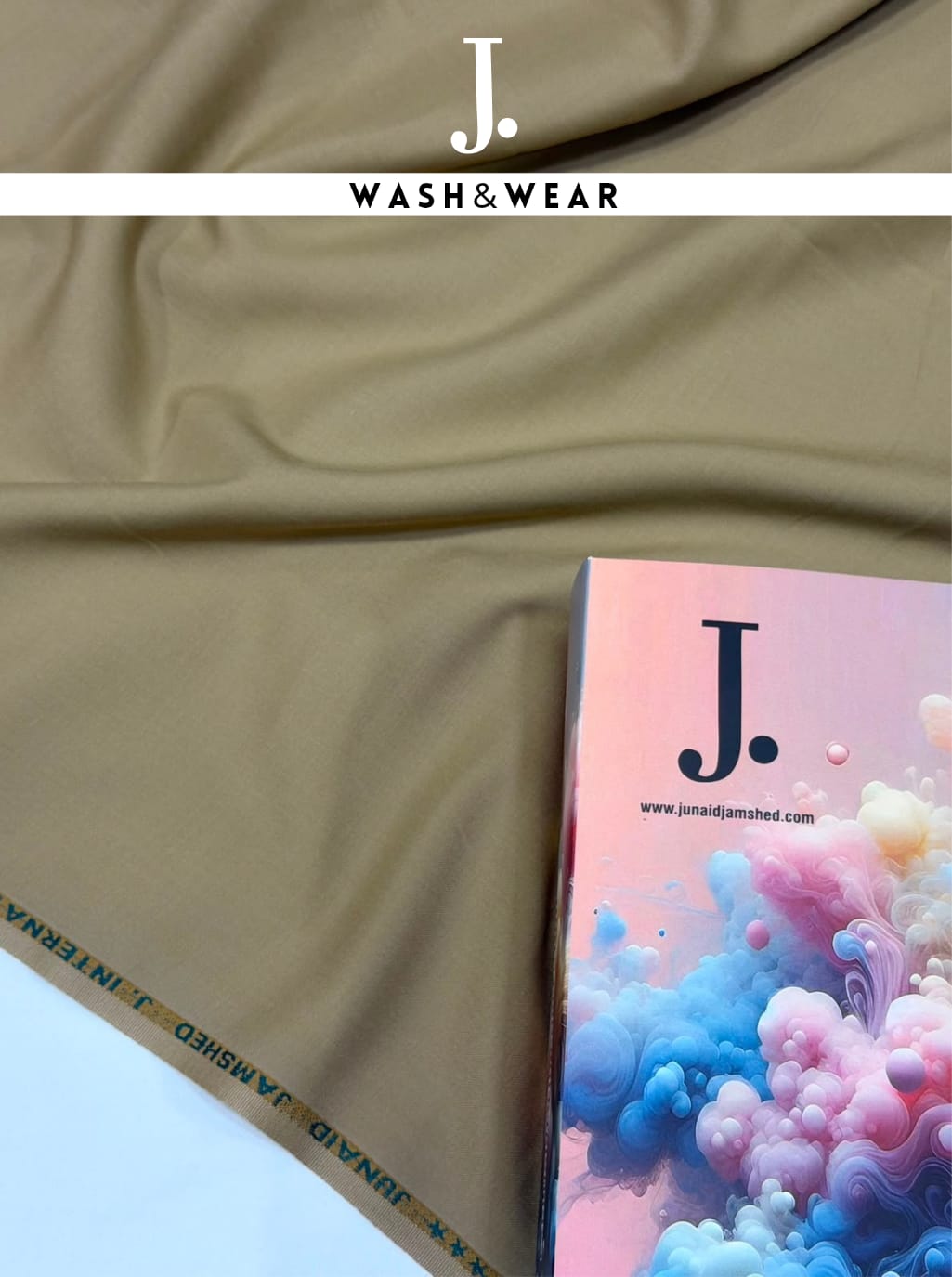 J. Junaid Jamshed Wash & Wear Unstitched C-016