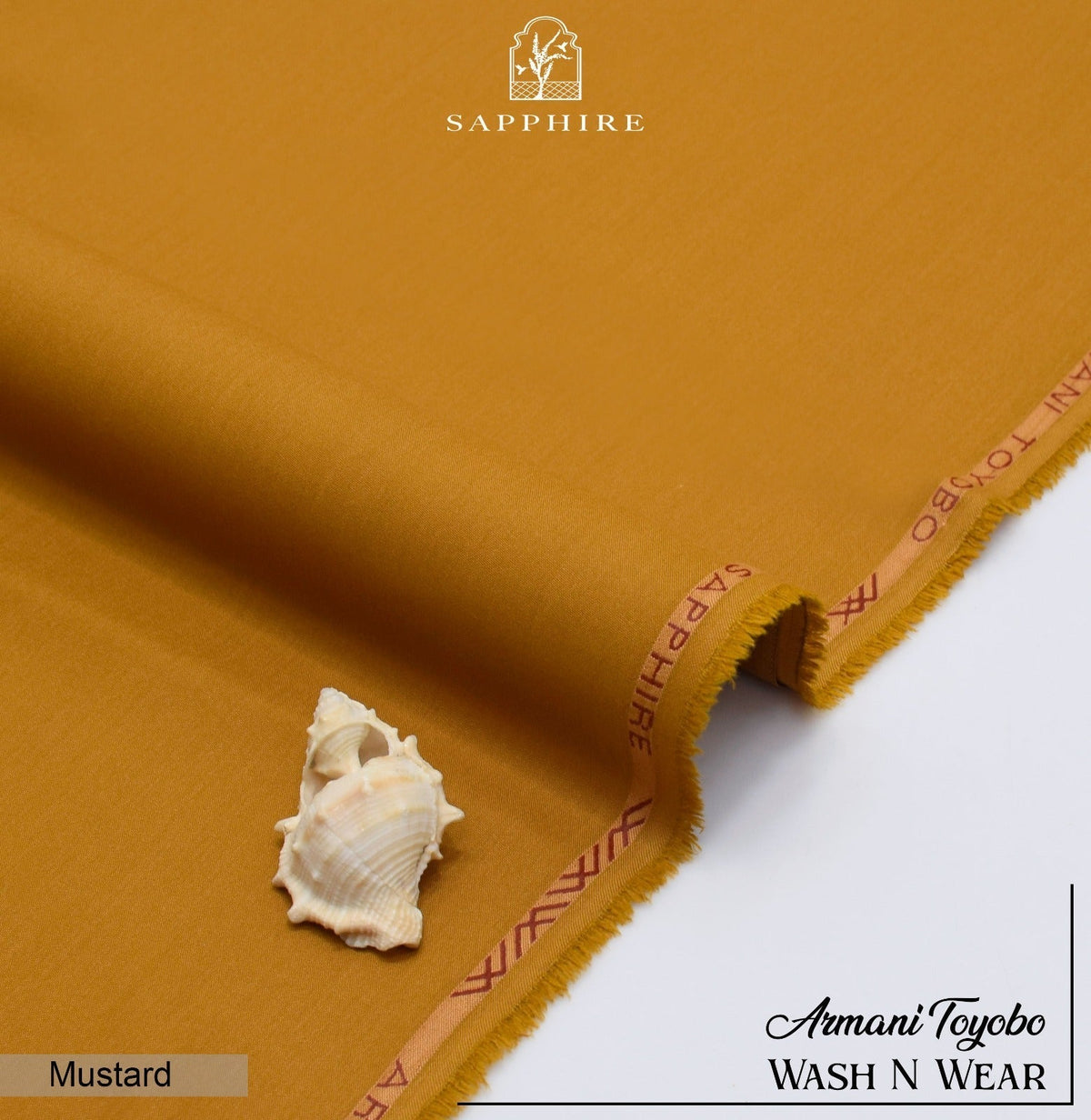SAPPHIRE ARMANI TOYOBO WASH N WEAR – Mustard