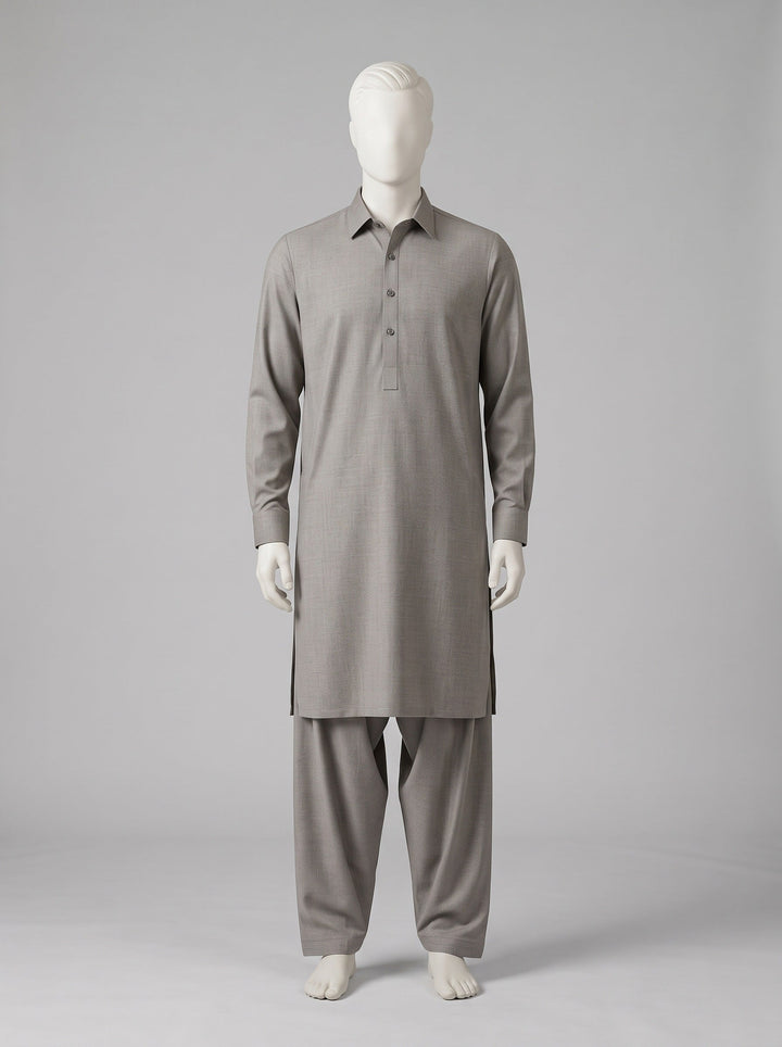 SAPPHIRE WASH N WEAR (4 SEASON) – Stone shalwar kameez on a mannequin (stitching idea, sold unstitched)